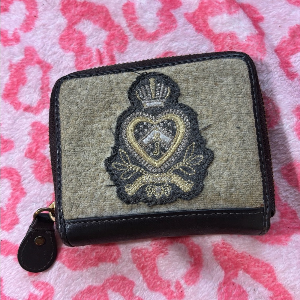 Juicy Couture Black and Tan Wallet